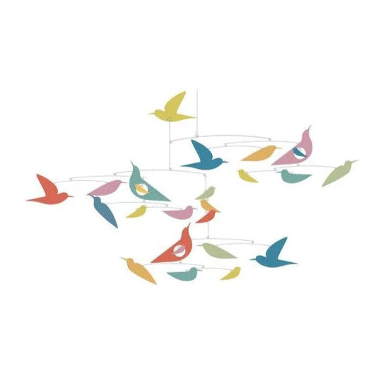 Mobile en papier oiseaux multicolores - Djeco