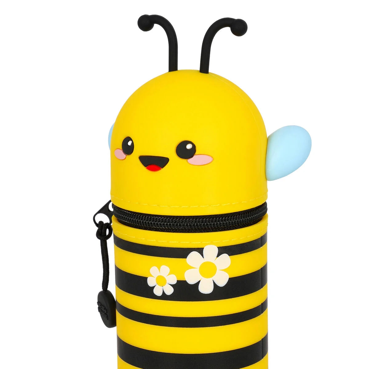 Legami - Trousse 2-en-1 ronde en silicone - Abeille