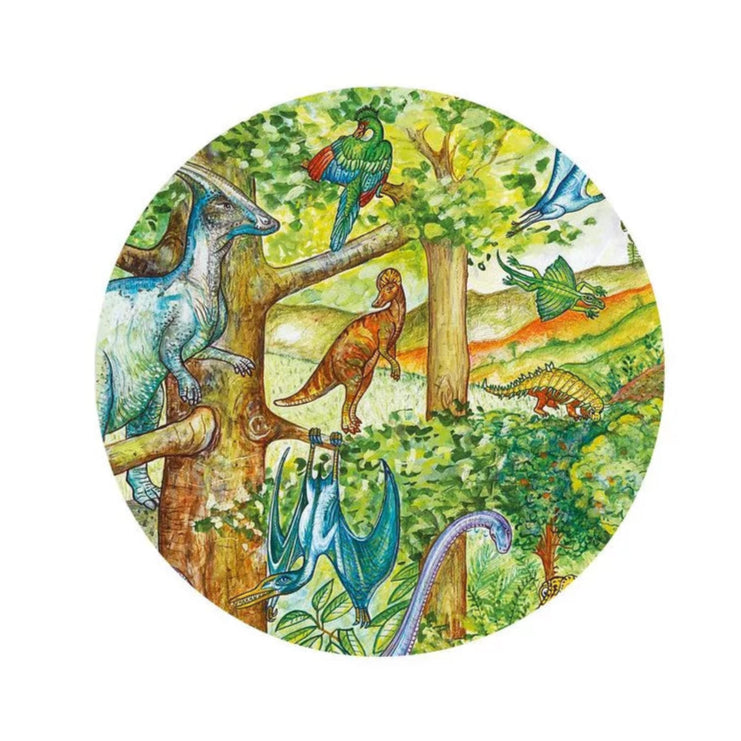 Puzzle d'observation Dinosaures et livret - 100 pièces - Djeco