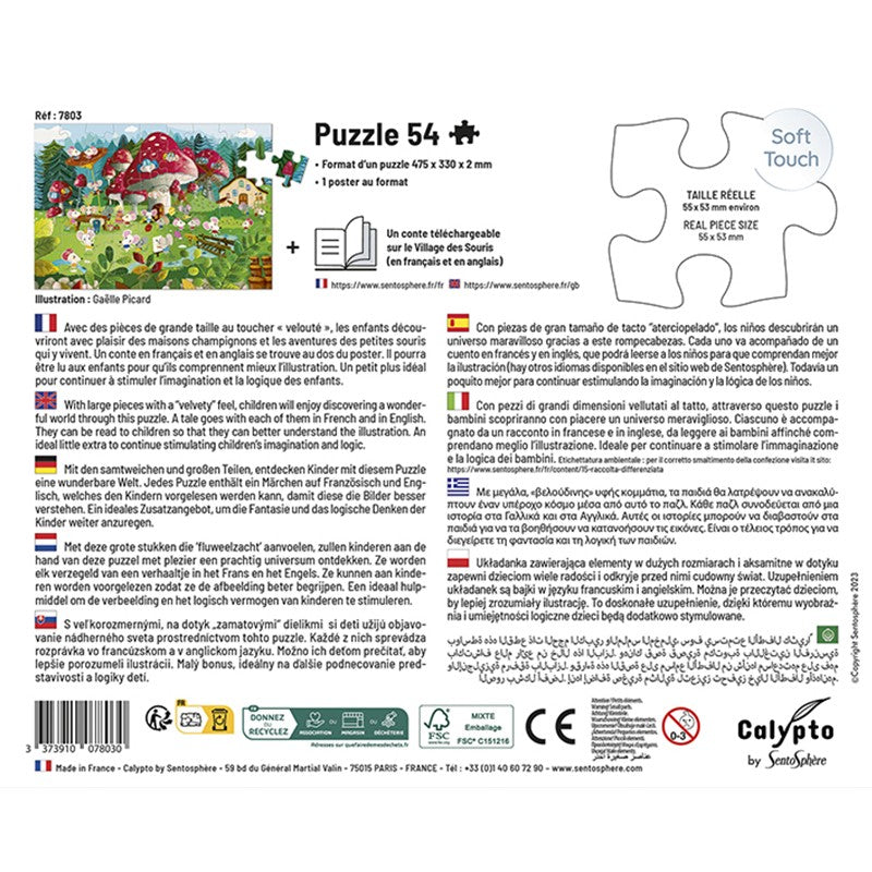Puzzle 54 pièces - Le Village des Souris - Sentosphère