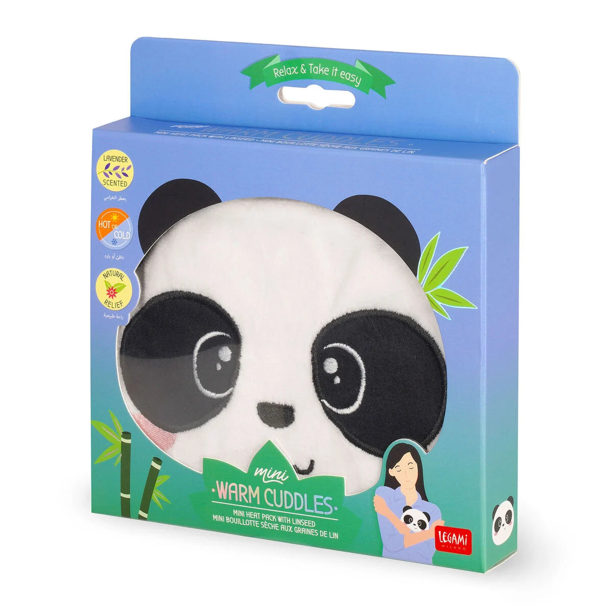 Legami - Bouillotte Sèche aux Graines de Lin - Panda - Warm Cuddles