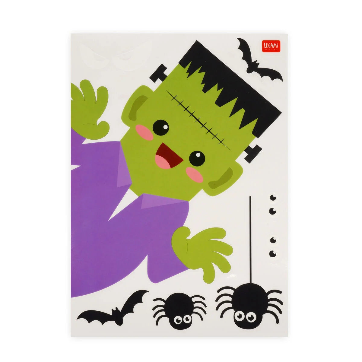 Legami - Set de 35 Autocollants Électrostatiques pour Fenêtre - Halloween