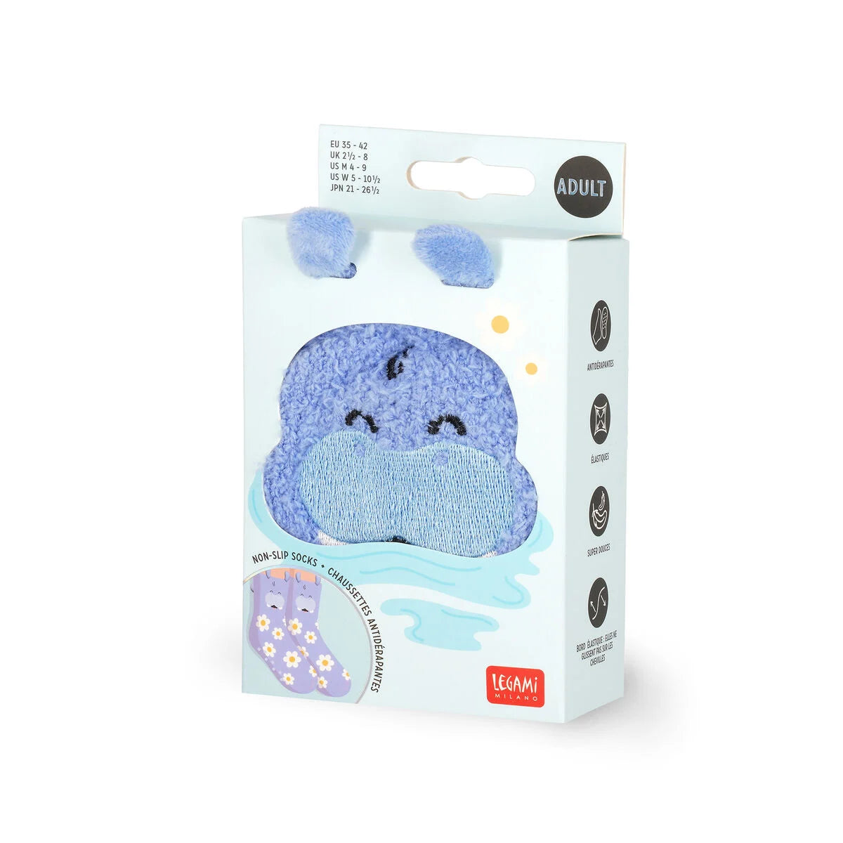 Legami - Chaussettes antidérapantes - Hippo