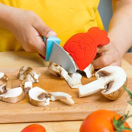 Couteau du chef bleu et rouge - Chefclub Kids
