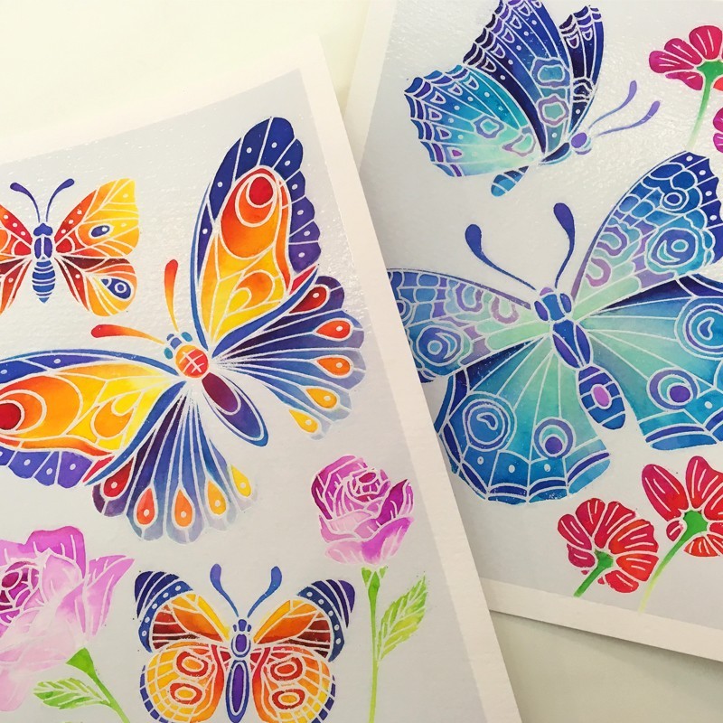 Aquarellum Junior - Papillons et fleurs - Sentosphère