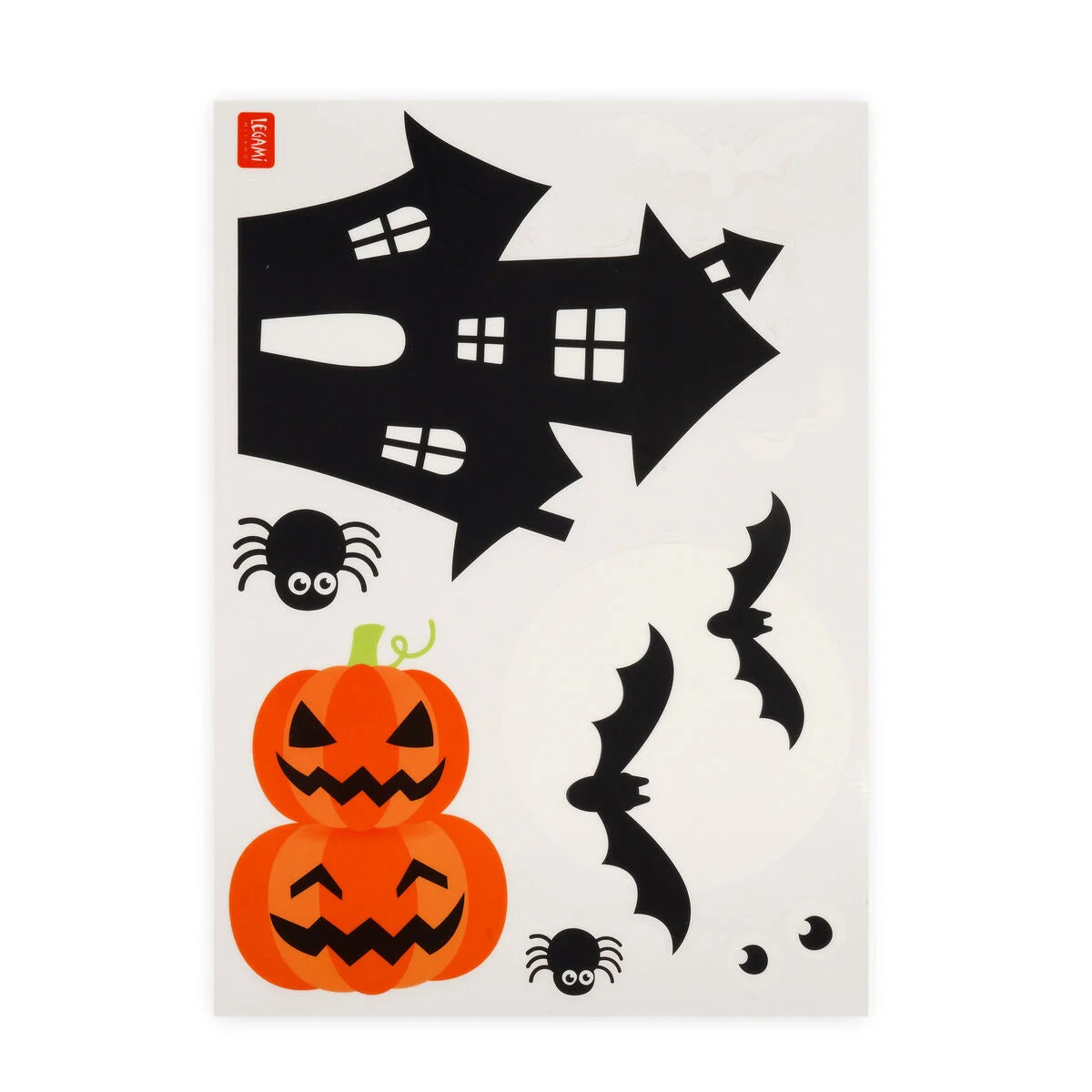 Legami - Set de 35 Autocollants Électrostatiques pour Fenêtre - Halloween