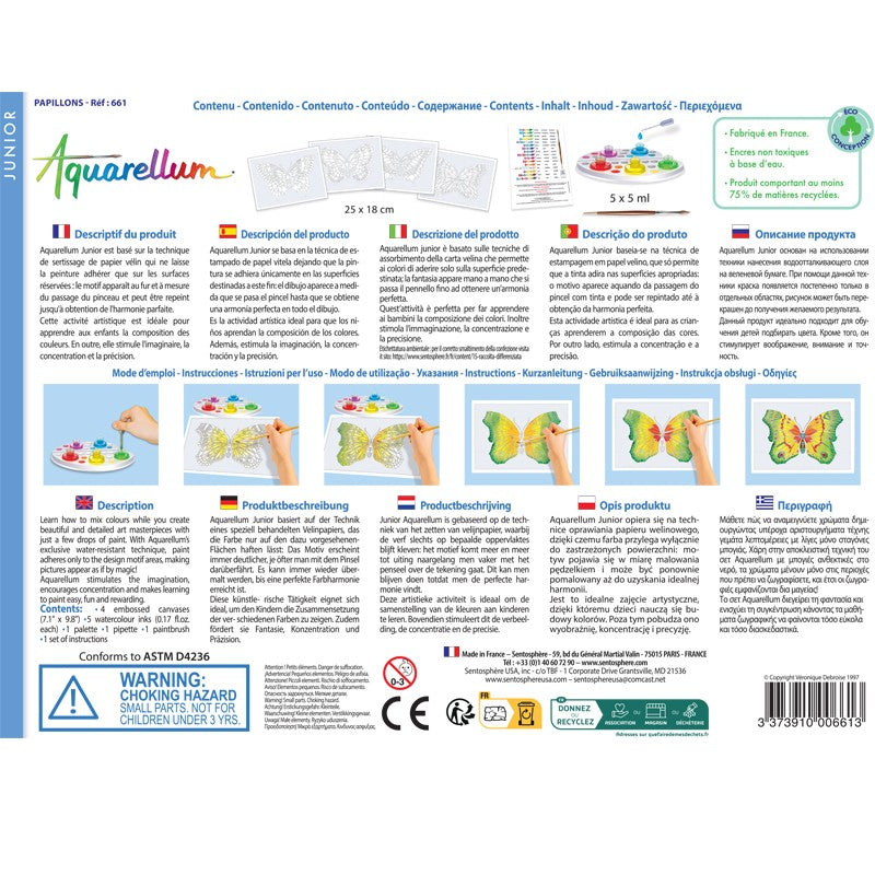 Aquarellum Junior - Papillons - Sentosphère