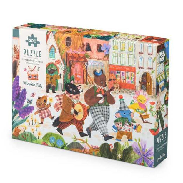 Puzzle - 500 pièces - La fête du printemps Les Minouchkas - Moulin Roty