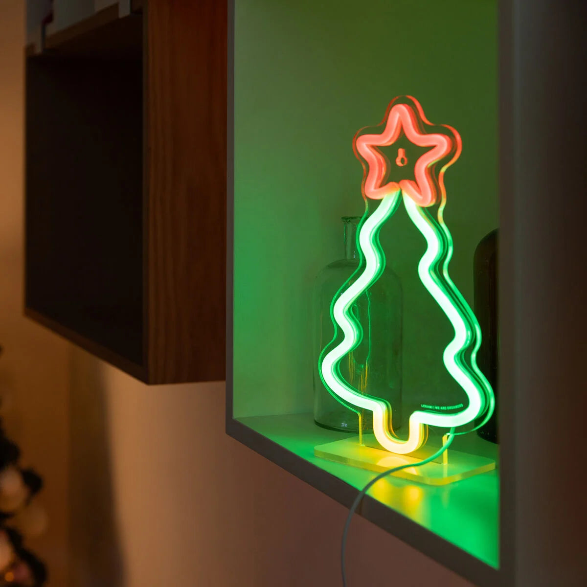Legami - Lampe LED à Effet Néon - Xmas Tree - It’s a Sign