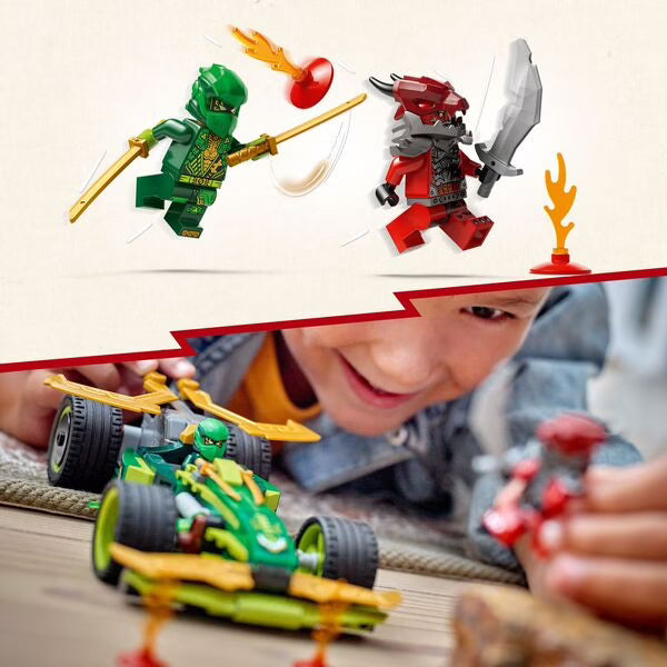 LEGO - Ninjago - La voiture de course à rétrofriction de Lloyd
