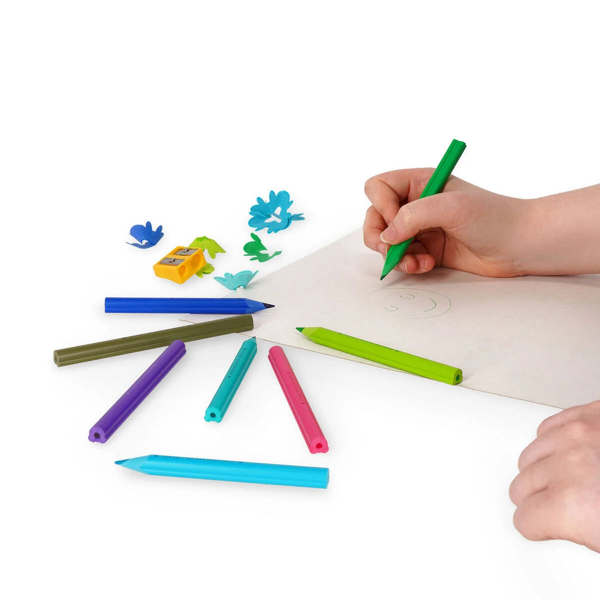 Legami - Lot de 24 crayons de couleur avec taille-crayon - Ours