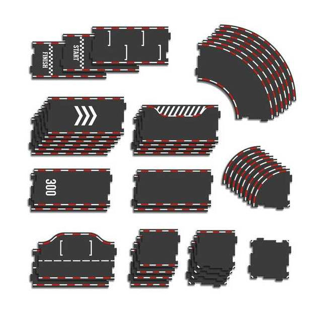 Circuit réversible Vilacity 42 pièces + 2 voitures - Vilac