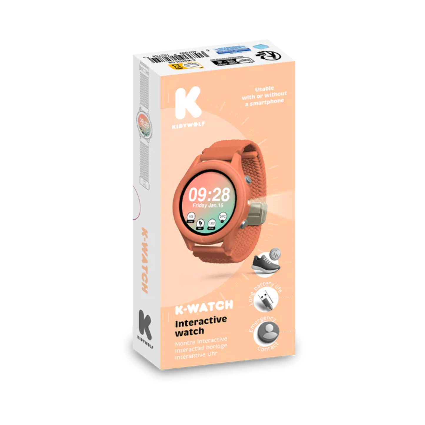 Kidywolf - Montre interactive - Rose