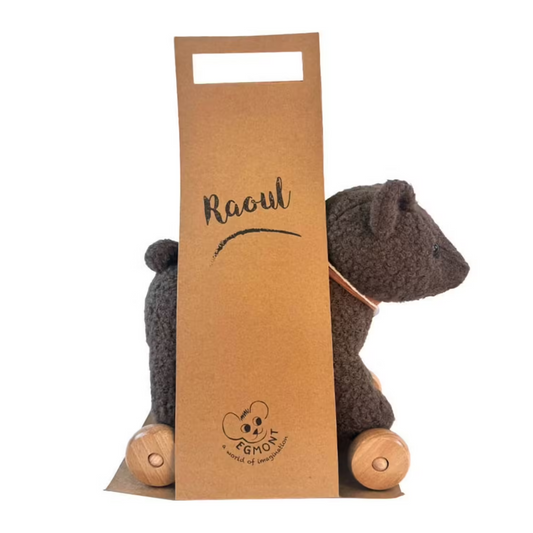 Raoul l'ours à tirer - Marron - Egmont Toys
