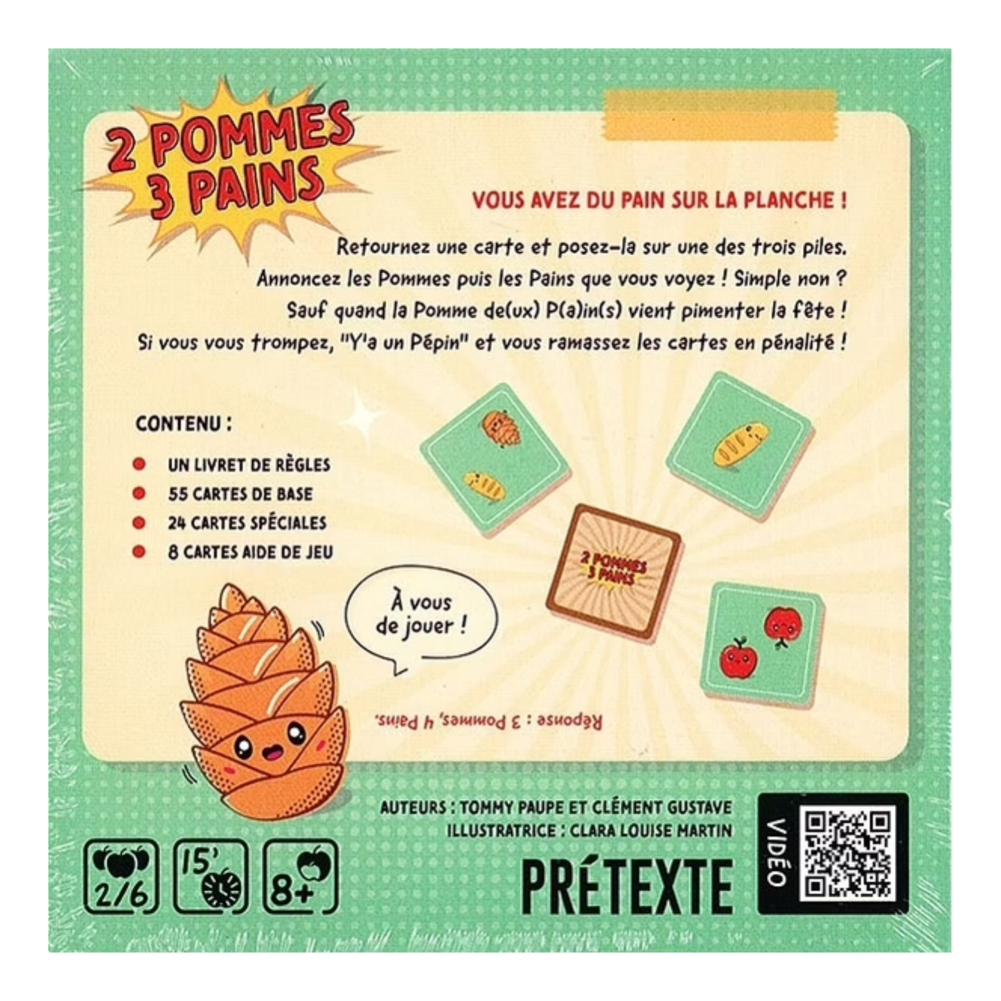 2 pommes 3 pains