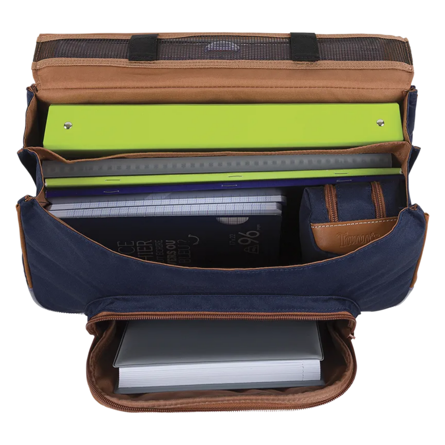 Tann's x Cyrillus - Cartable Candice bleu - 38cm