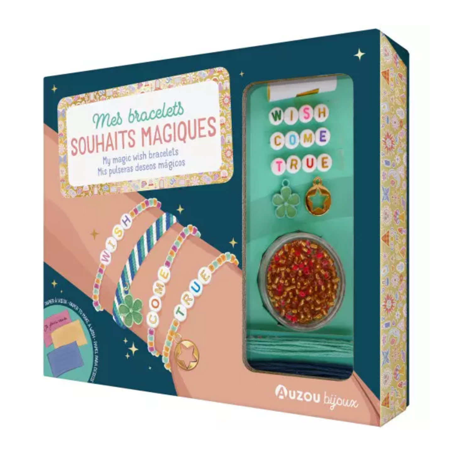 Mes bracelets souhaits magiques - Coffret DIY - Auzou