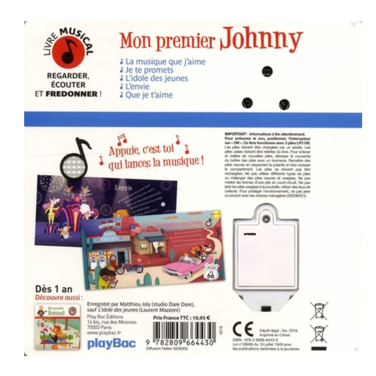 Mon premier Johnny - Livre musical