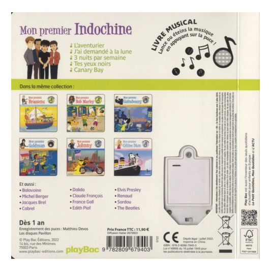 Mon premier Indochine - Livre musical