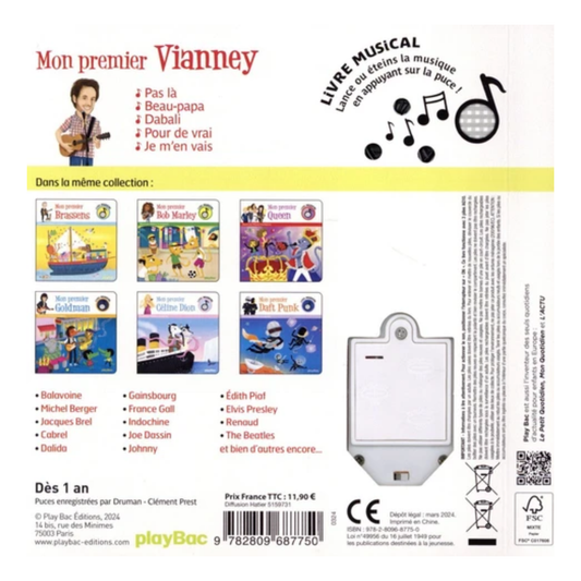 Mon premier Vianney - Livre musical