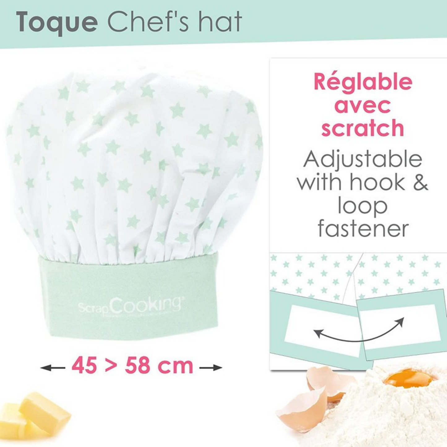 Set tablier et toque pour enfant - Scrapcooking