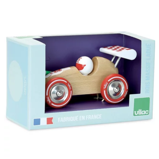 Voiture de course à tirer en bois - Vilac