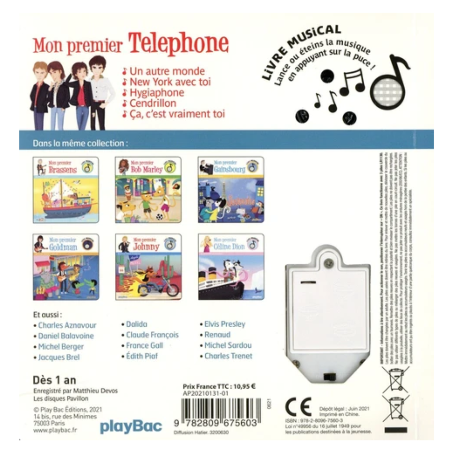 Mon premier Téléphone - Livre musical