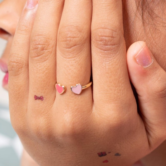 Bague cœurs - Rosajou