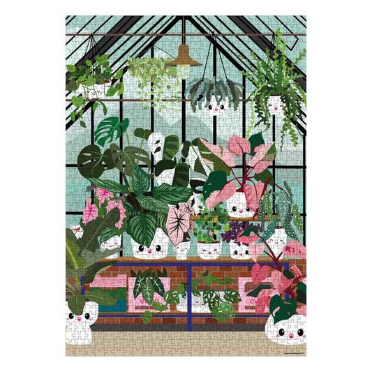 Puzzle - 1000 pièces - Serre avec plantes