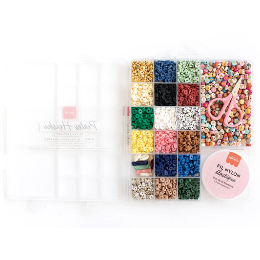 Maxi boite de perles heishi et accessoires - La petite épicerie