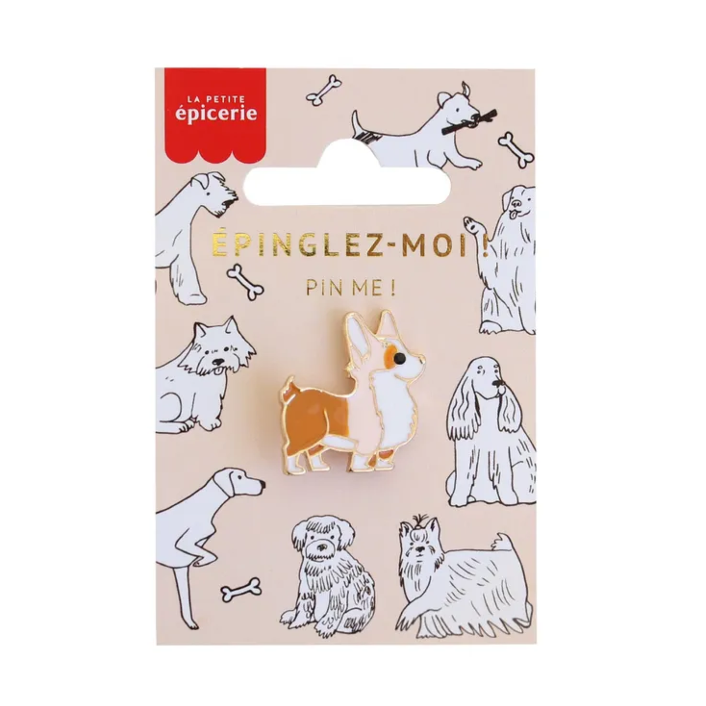 Broche pin's Corgi - La petite épicerie