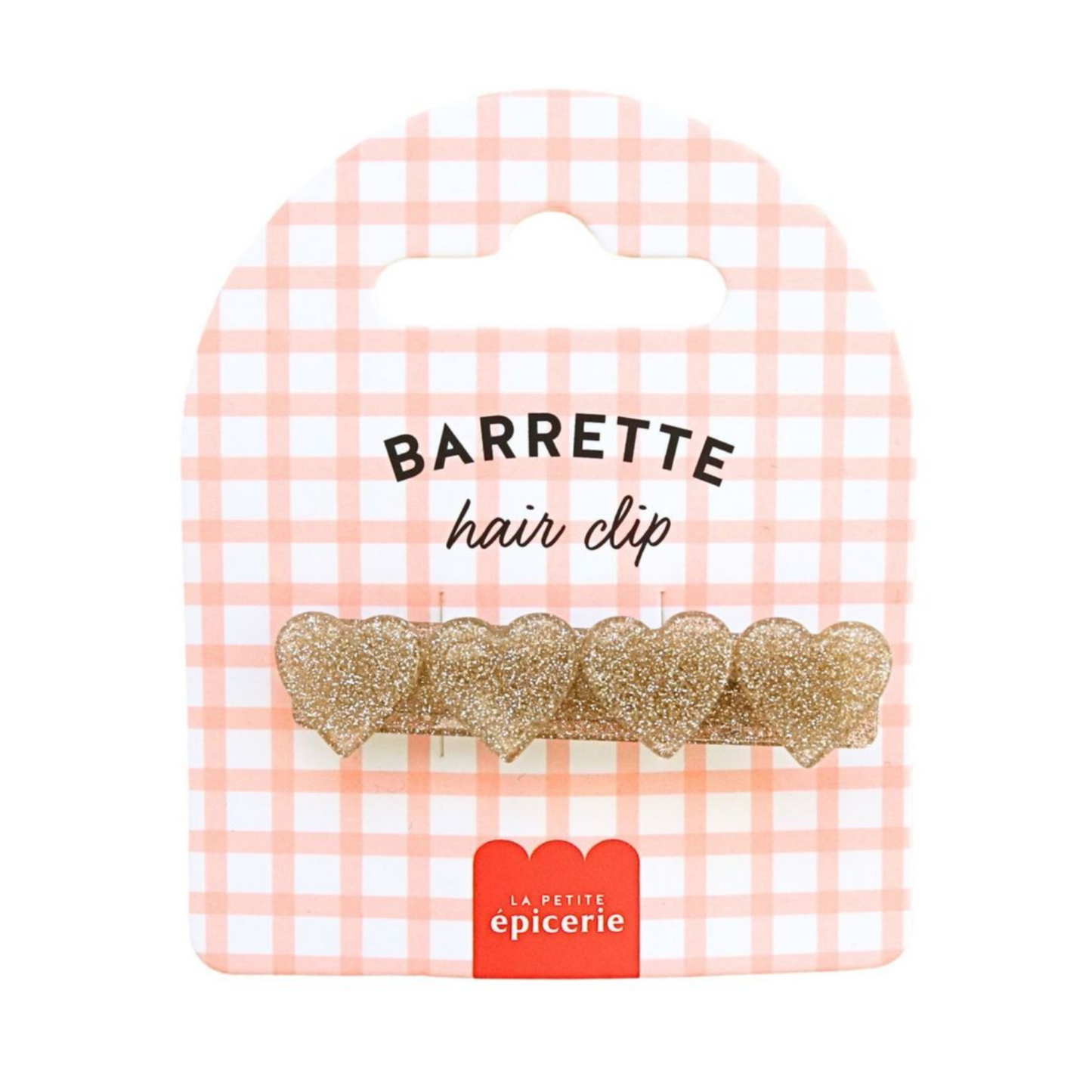Barrette - Cœur Doré - La petite épicerie
