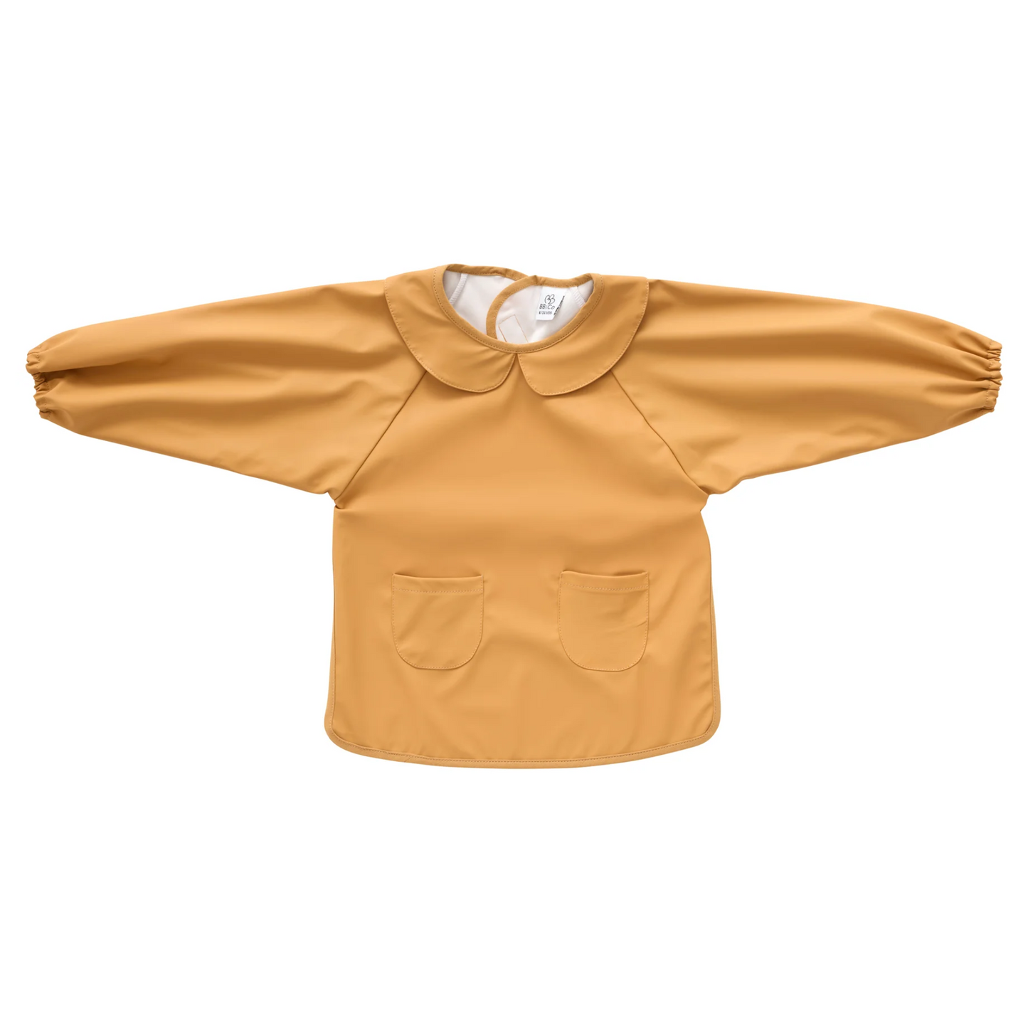 Bavoir-tablier col claudine tissu imperméable - Camel - 6/24 mois - BB&Co