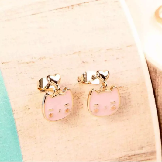 Boucles d'oreilles Chat - Rosajou