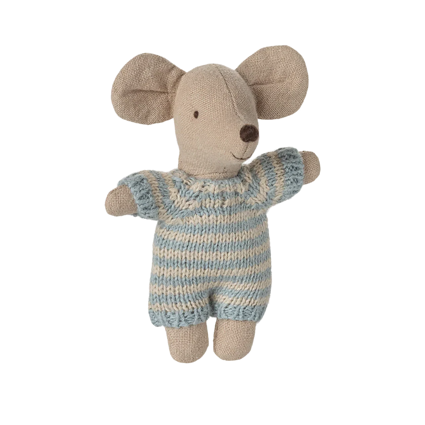 Bébé souris dans son couffin bleu - Maileg