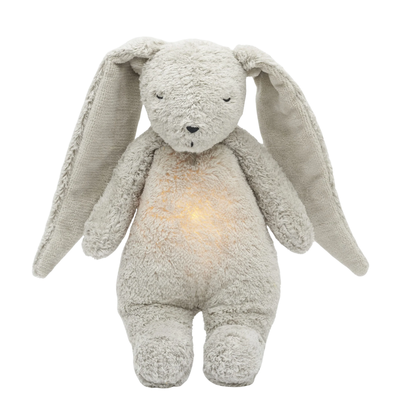 Moonie – Peluche lapin avec sons & lumières - Gris minéral - BB&Co