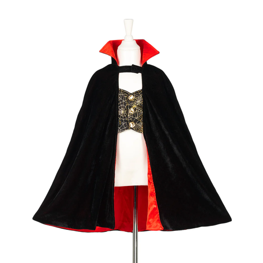 Déguisement ensemble cape et dents de Dracula - 4-8 ans - Souza