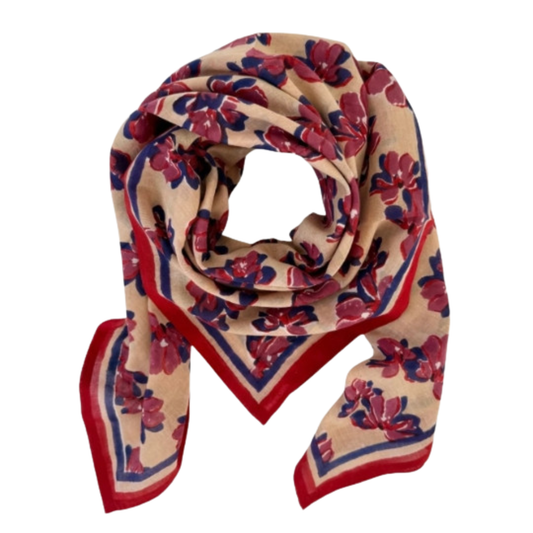 Grand Foulard Latika - Violetta Macadamia - Apaches