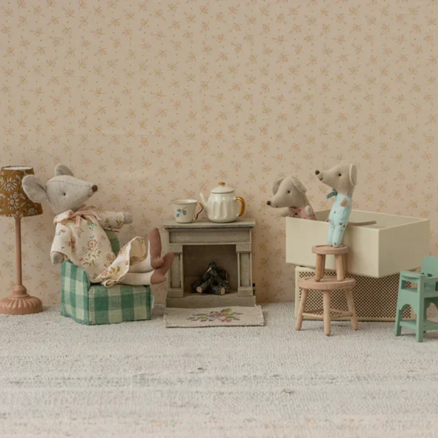 Maileg - Souris bébés jumeaux dans leur boîte d'allumettes