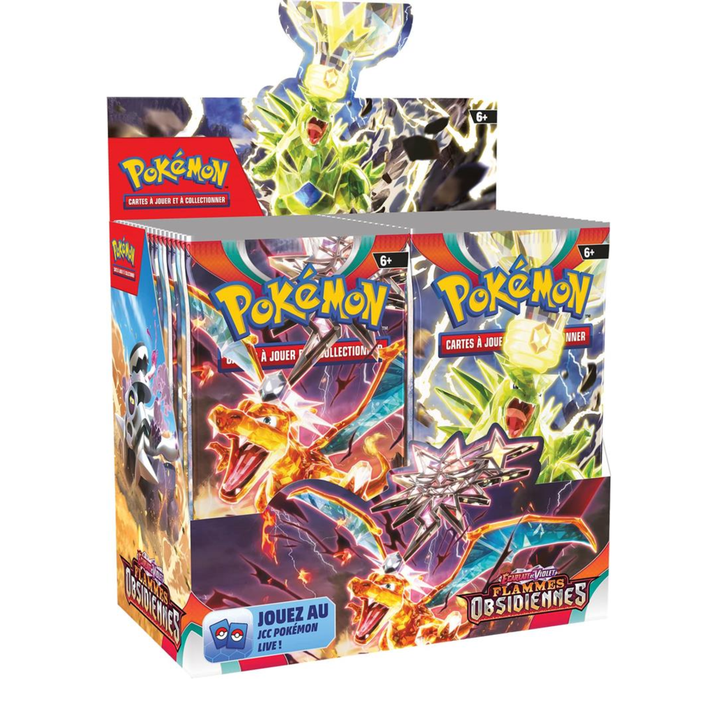 Pokémon – Display Flammes Obsidiennes – Série Écarlate et Violet EV03 – Boite de 36 boosters en français