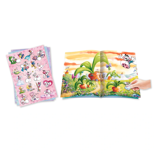 Diddl - Cahier avec stickers repositionnables