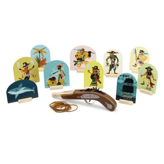 Pistolet en bois à élastiques - Pirates - Vilac