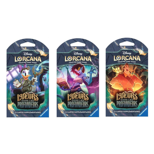 PRECOMMANDE - Disney Lorcana - Le trésor des Illumineurs (lot de 24 boosters pegboardables) - Set 10 Lueurs dans les Profondeurs