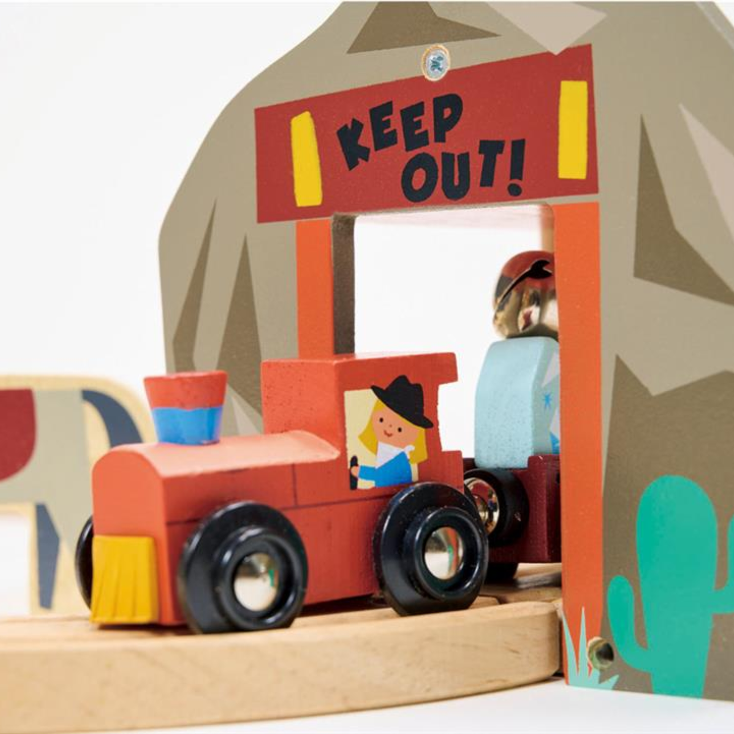 Circuit de train en bois - La Mine d'Or