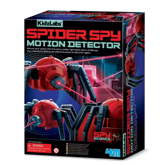 Coffret science de l'espionnage - Détecteur de mouvement araignée-espion
