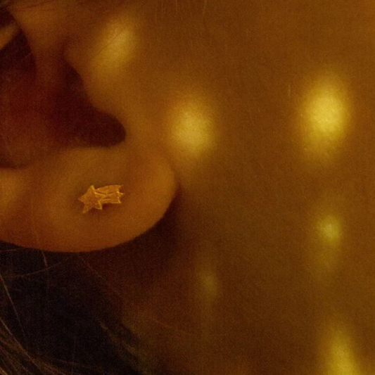 Paire de boucles d'oreilles - Lune et étoile filante - Adorabili Paris