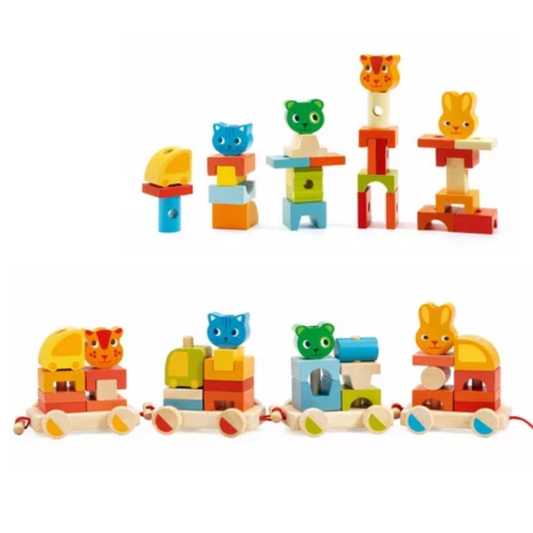 Mon train d'activités à tirer - Créaroule - Djeco