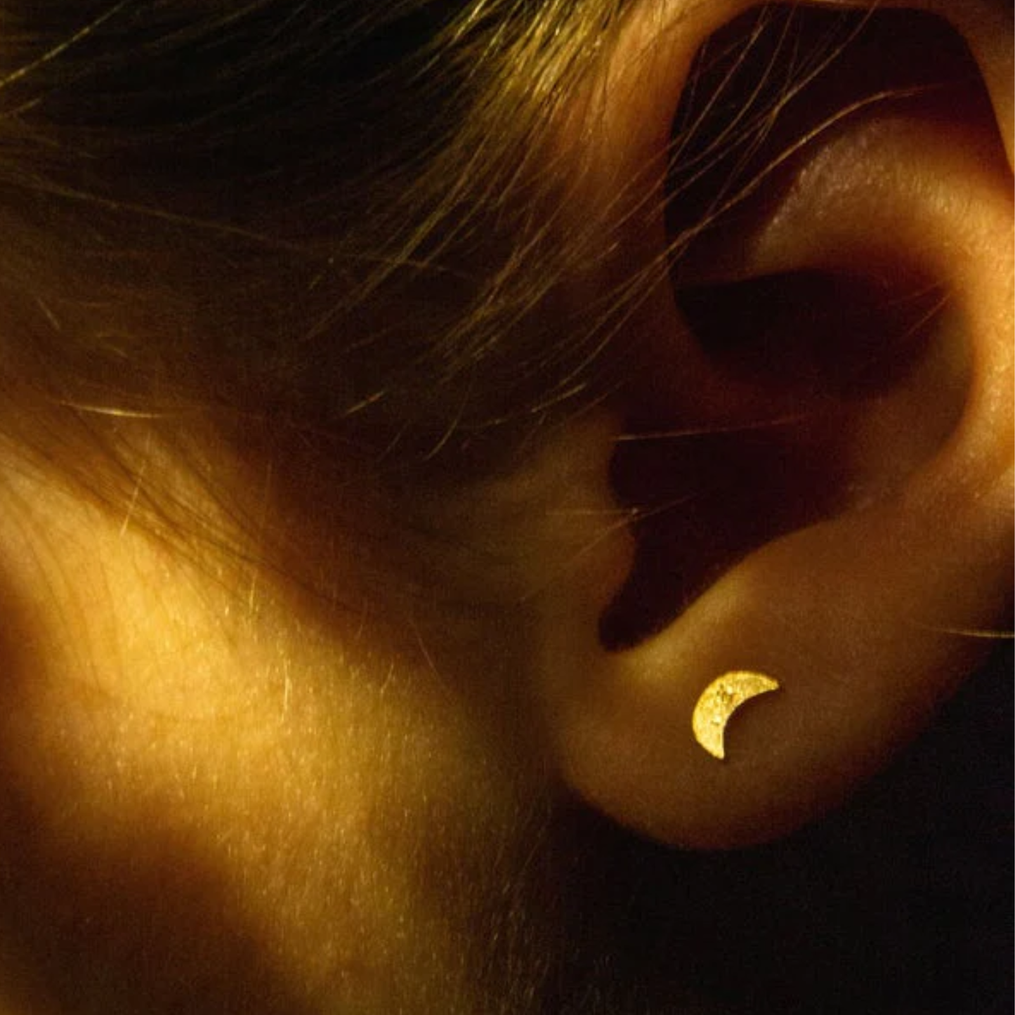 Paire de boucles d'oreilles - Lune et étoile filante - Adorabili Paris