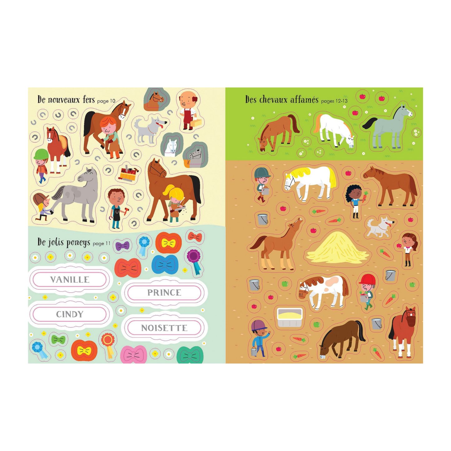 Cahier de gommettes - Chevaux et poneys