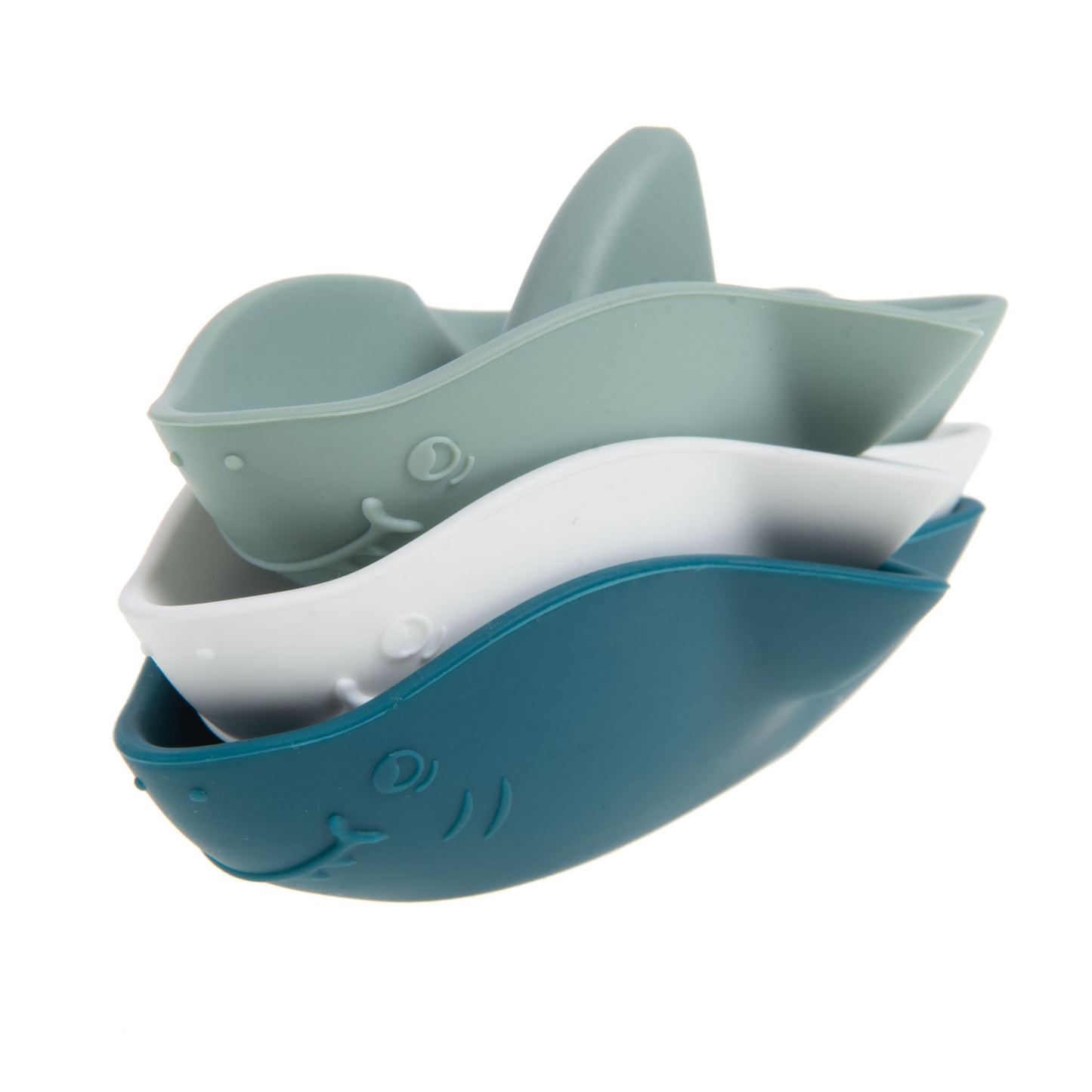 Lot de 3 jouets bain requins en silicone